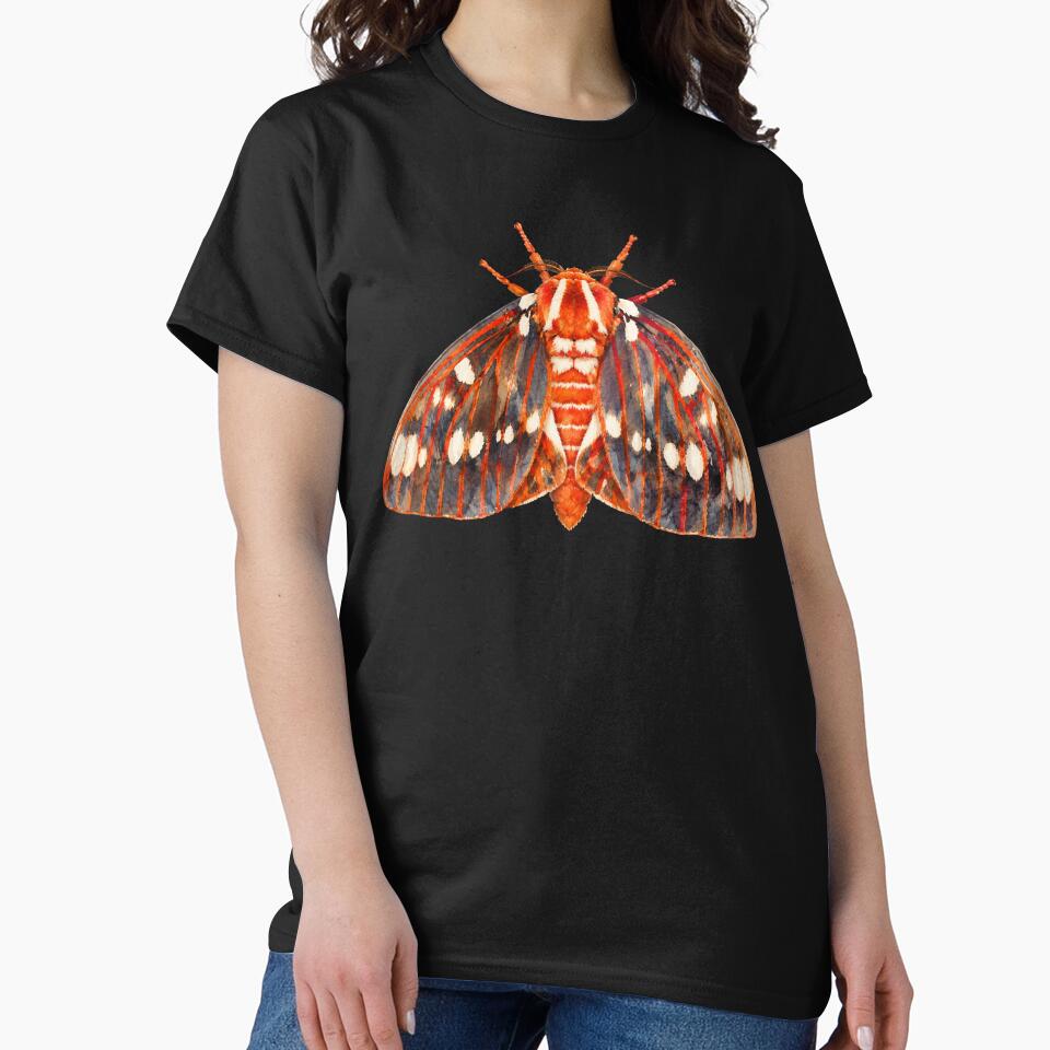 Regal Moth Citheronia regalis Watercolor Style by Harpagann