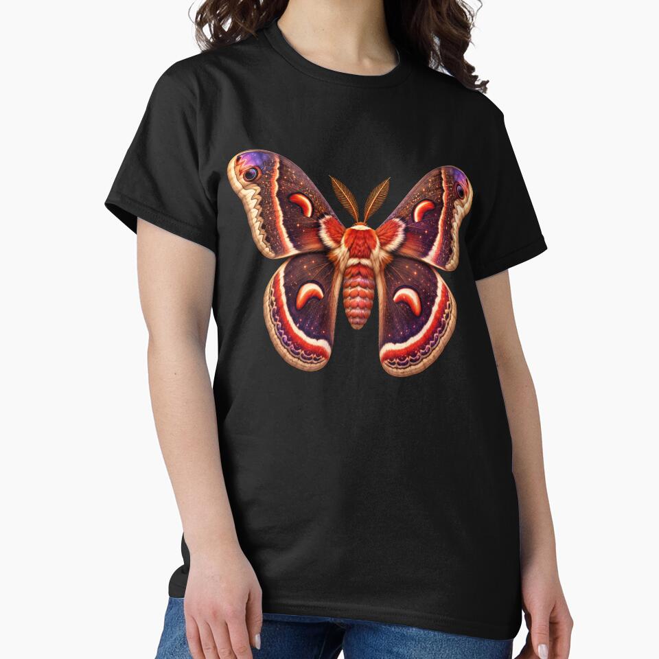 Cecropia Moth Hyalophora cecropia Cartoon Style by Harpagann
