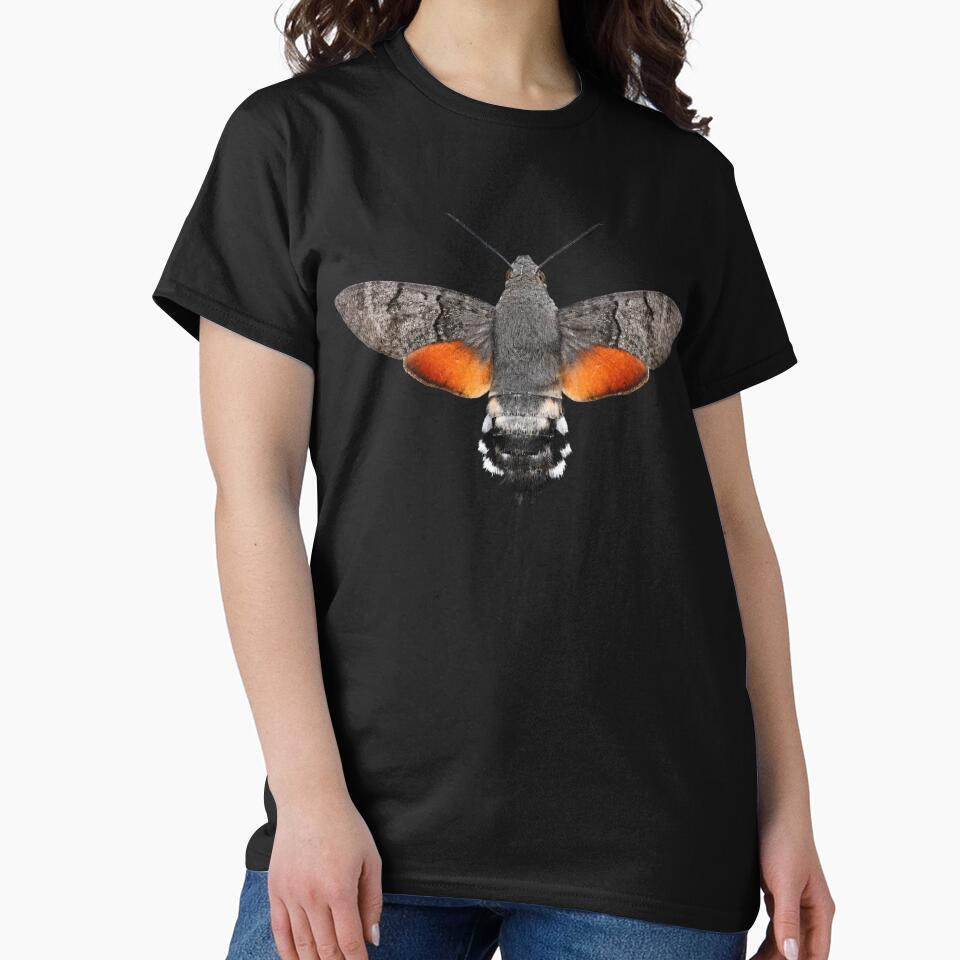 Hummingbird Hawk Moth Macroglossum stellatarum Watercolor Style by Harpagann