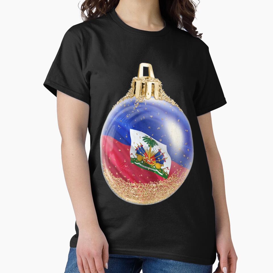 Haitian Flag Christmas Ornament by makeitadmirable