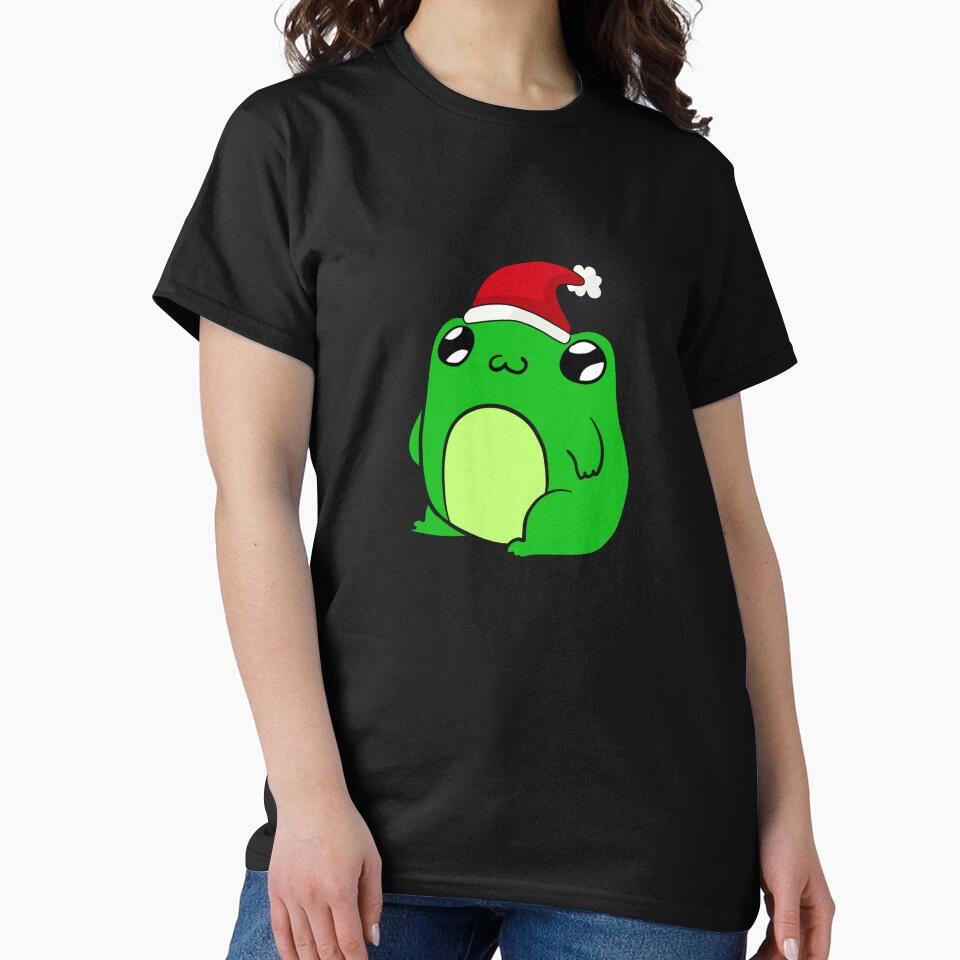 Kawaii Christmas Frog On Gift by FunnyThings1
