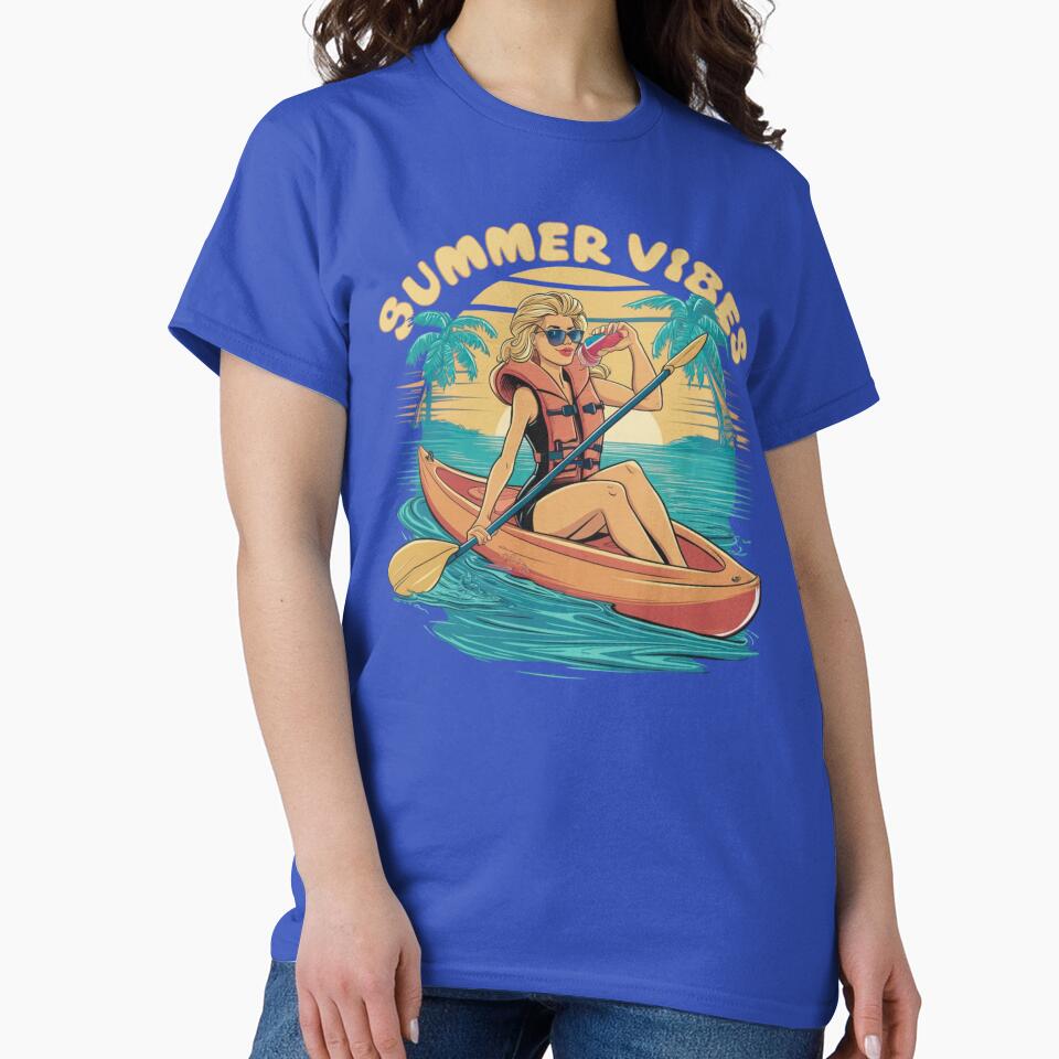 Summer Vibes Woman Kayaker by Urban-Celt