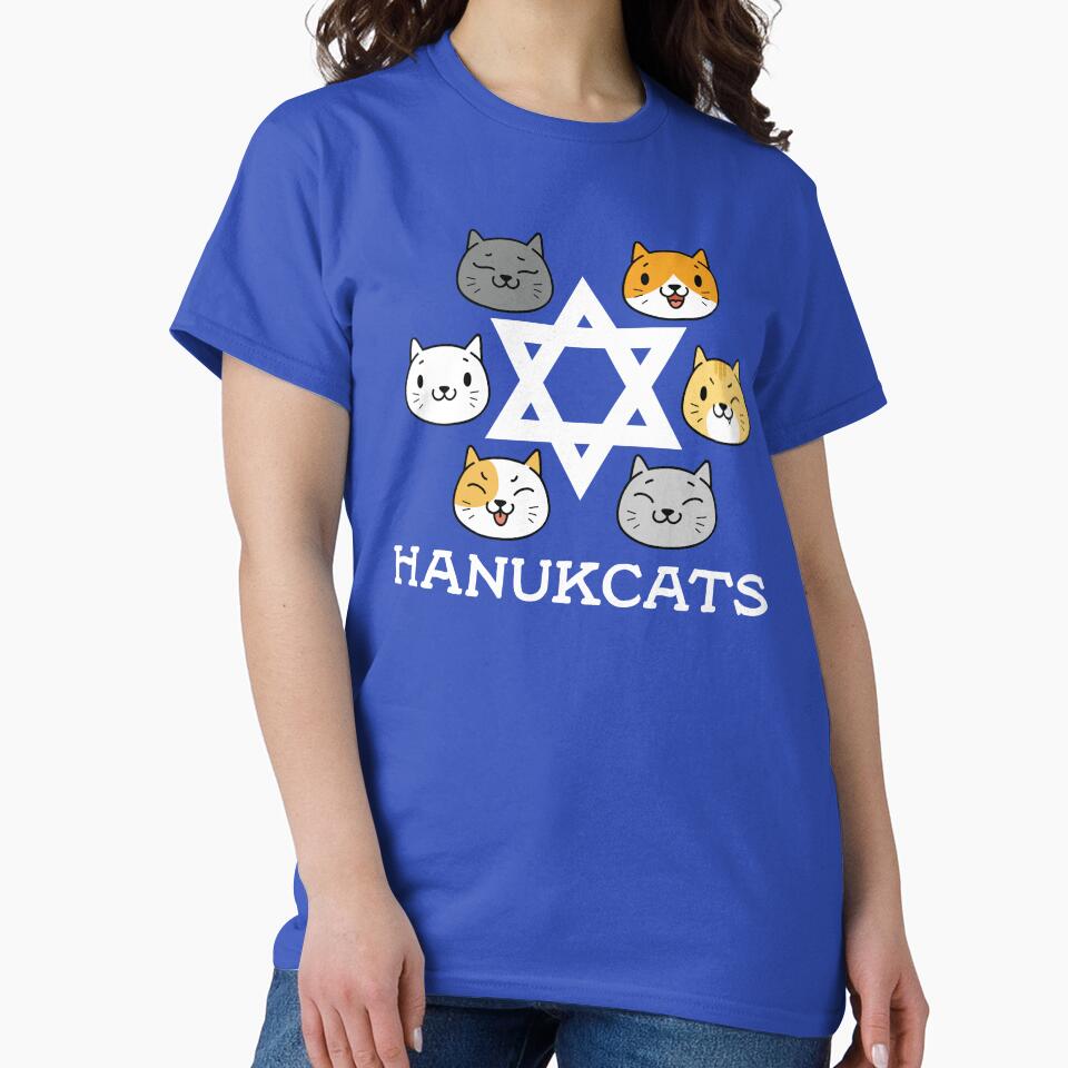 Hanukcats Happy Hanukkah Cat Shirts & Gifts For Cat Lovers by WickedDesigner