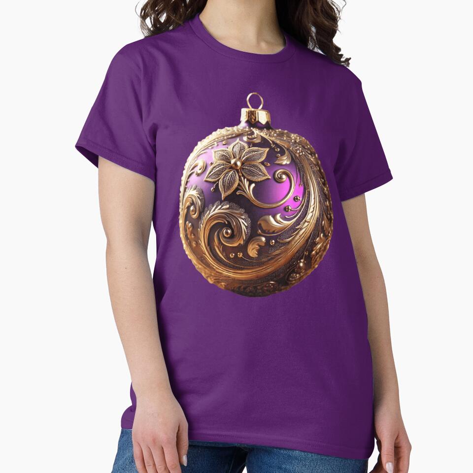 Christmas Special: Purple and Gold Ornament by TrueCraftLabs