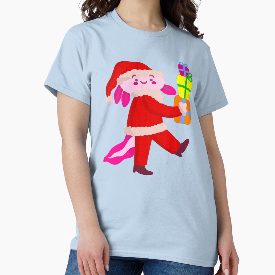 funny christmas axolotl santa claus by Gossip Rag