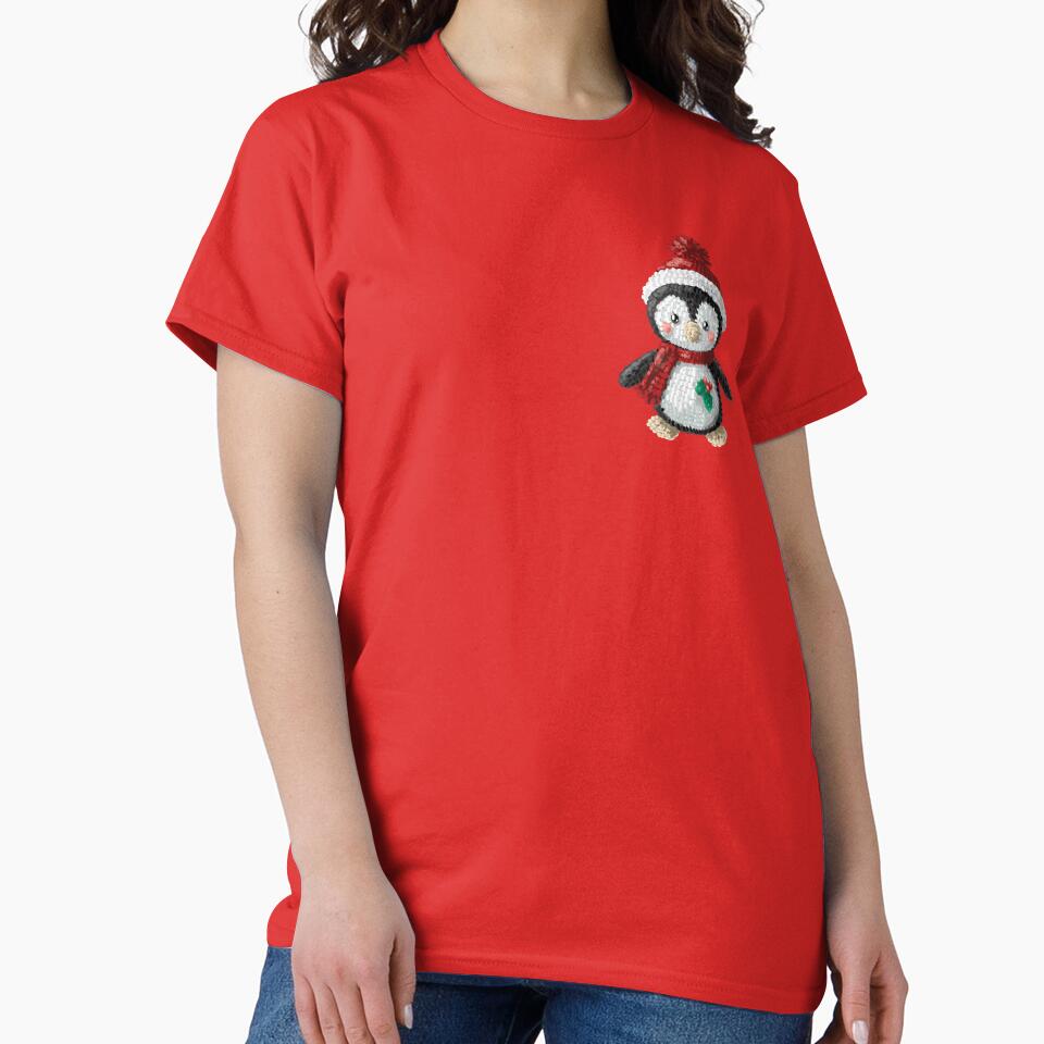 New Year Celebration Decorations: Cute Penguin Christmas and New Year Illustration with Festive Decorations and Gifts by Pandositive