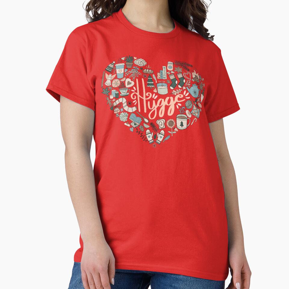 Hygge Doodle Heart - Cozy Palette & Coca Mocha by EcoElsa