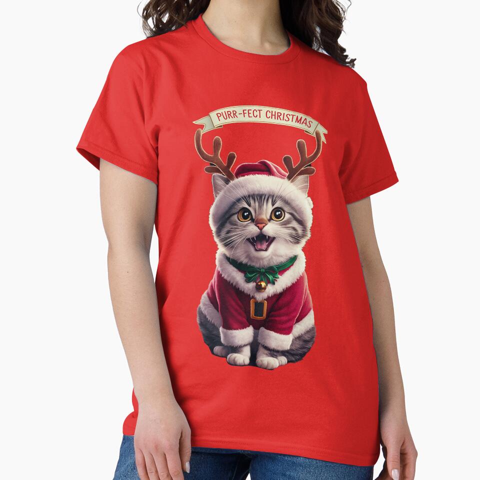 Festive Christmas cat, Purr-fect by Glamalt
