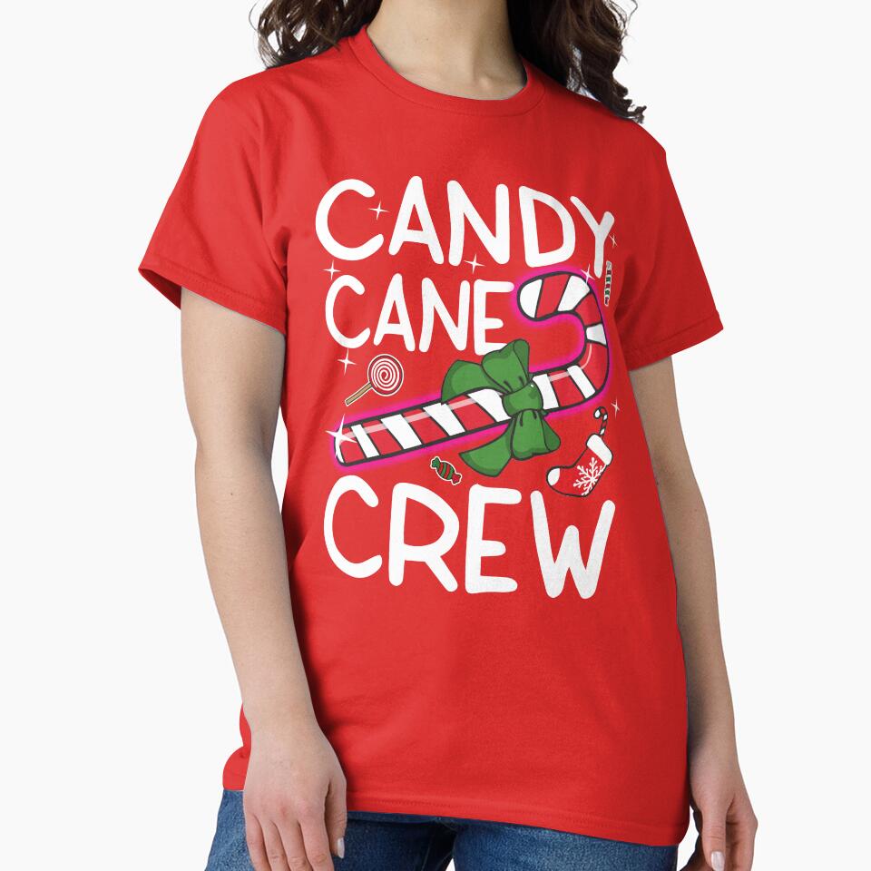 Candy Cane Crew Funny Christmas Pajama for Candy Lovers Cute Xmas Gift by alenaz
