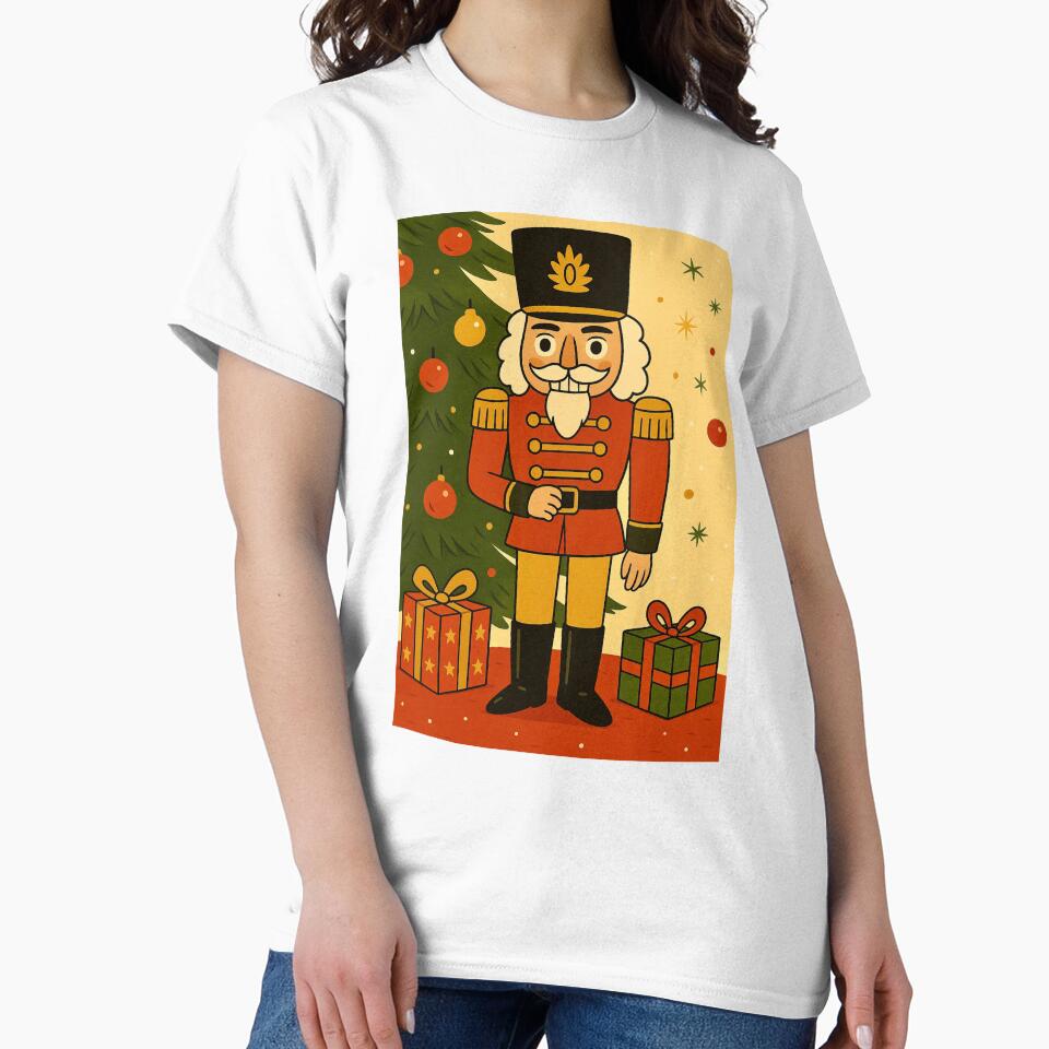 Classic Christmas Nutcracker Scene by Myra365Art