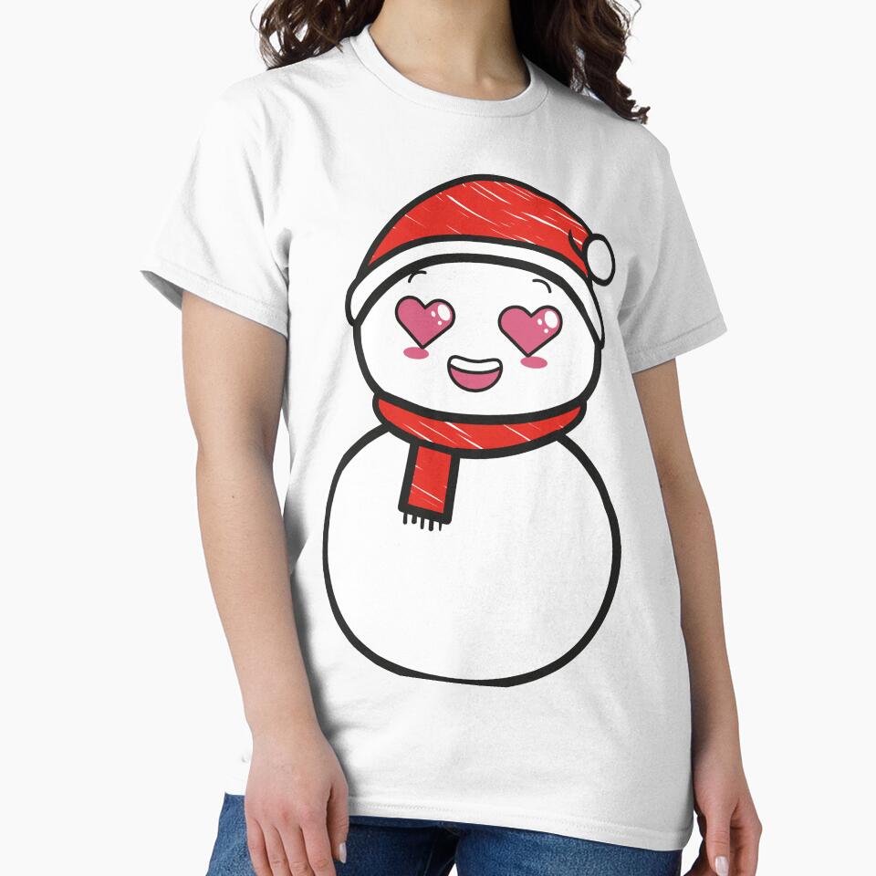 Kawaii Snowman Cute Snowman by hartonowahyu