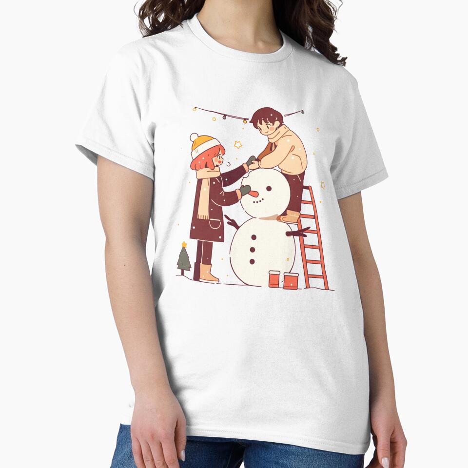Cute couple decorating a Snowman by MendaciousMina