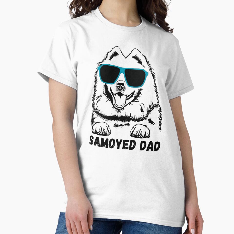 Samoyed Dog Dad by Gunners Inspirations