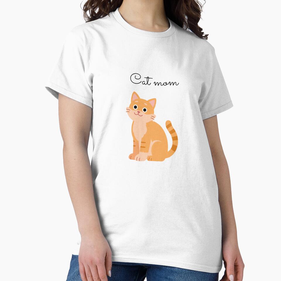 Cat mom ginger cat by my-trendy-shop