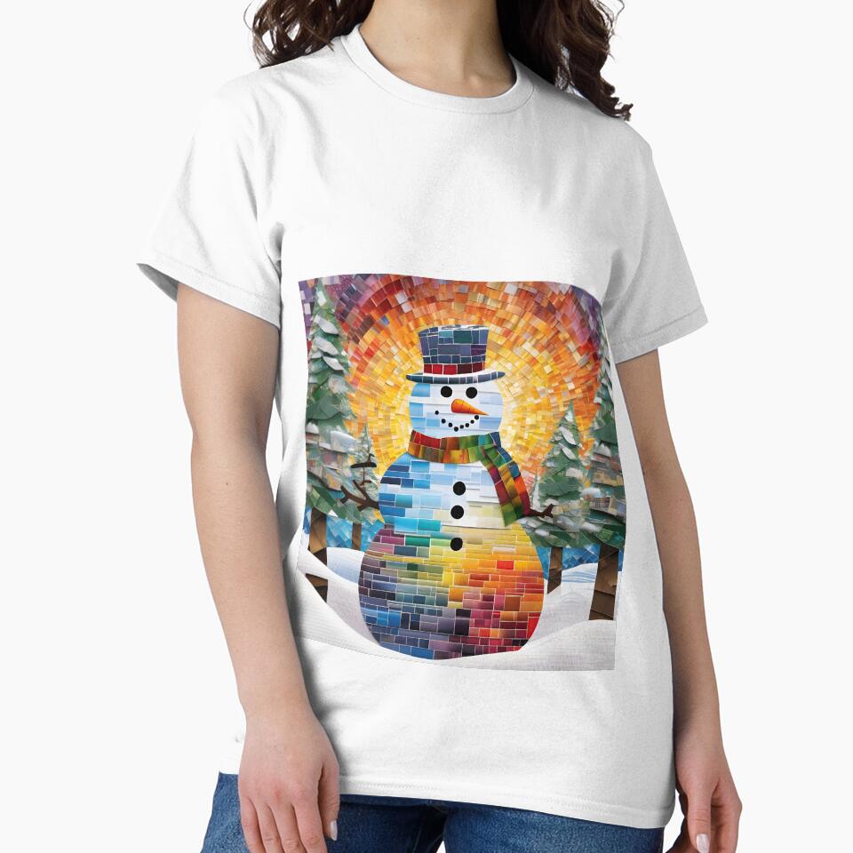 Snowman 03 - Merry Collage Charm by Artekinium
