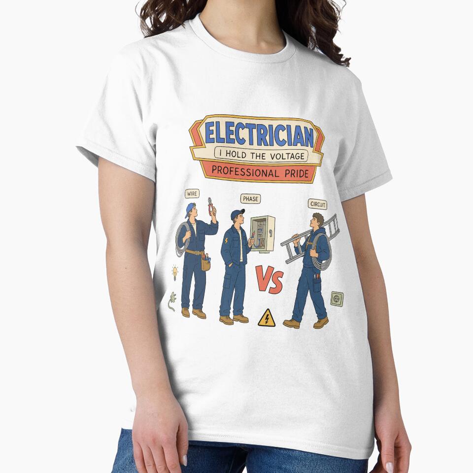 Electrician Sticker — “I’ve Got the Voltage” Electrical Humor Design by Krasnovaovaova