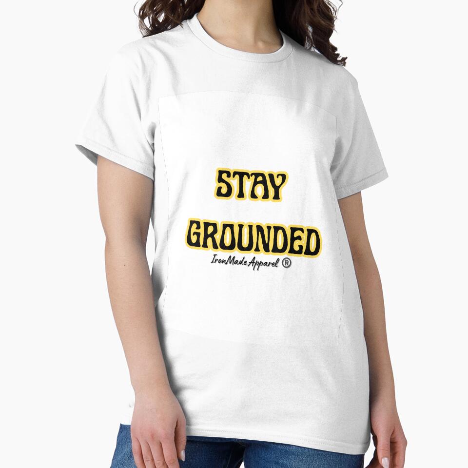 Stay Grounded Electrician Shirt – Funny Electrical Worker T-Shirt for Linemen, Journeymen & Electricians with Trade Humor by IronMade Apparel