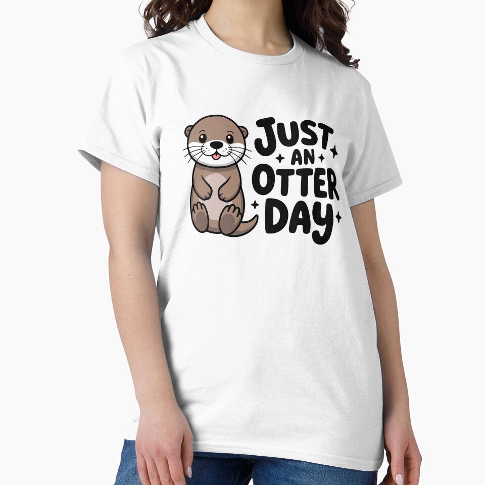 Just An Otter Day! Cute Otter Pun by PMCreative