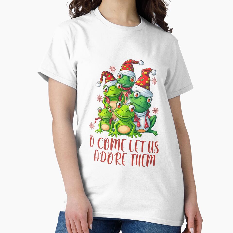 Frog Lover Christmas Shirt by PinkyPalette123