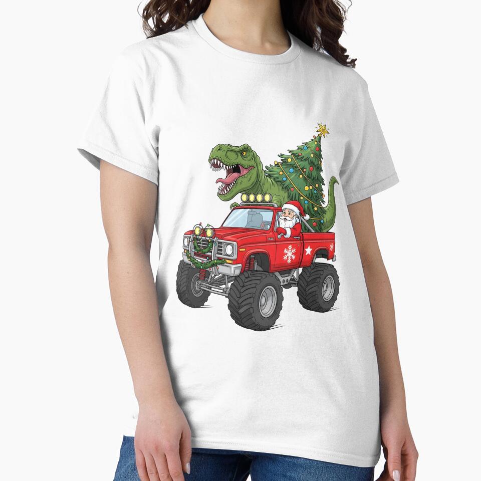 Santa's Dino Truck Christmas by KroghDs