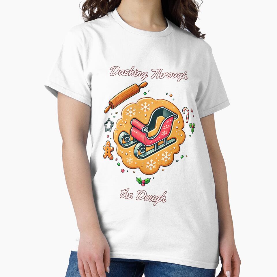 Dashing Through The Dough - Funny Holiday Baking Pun, Cute Christmas Gift by LilMessyKitchen