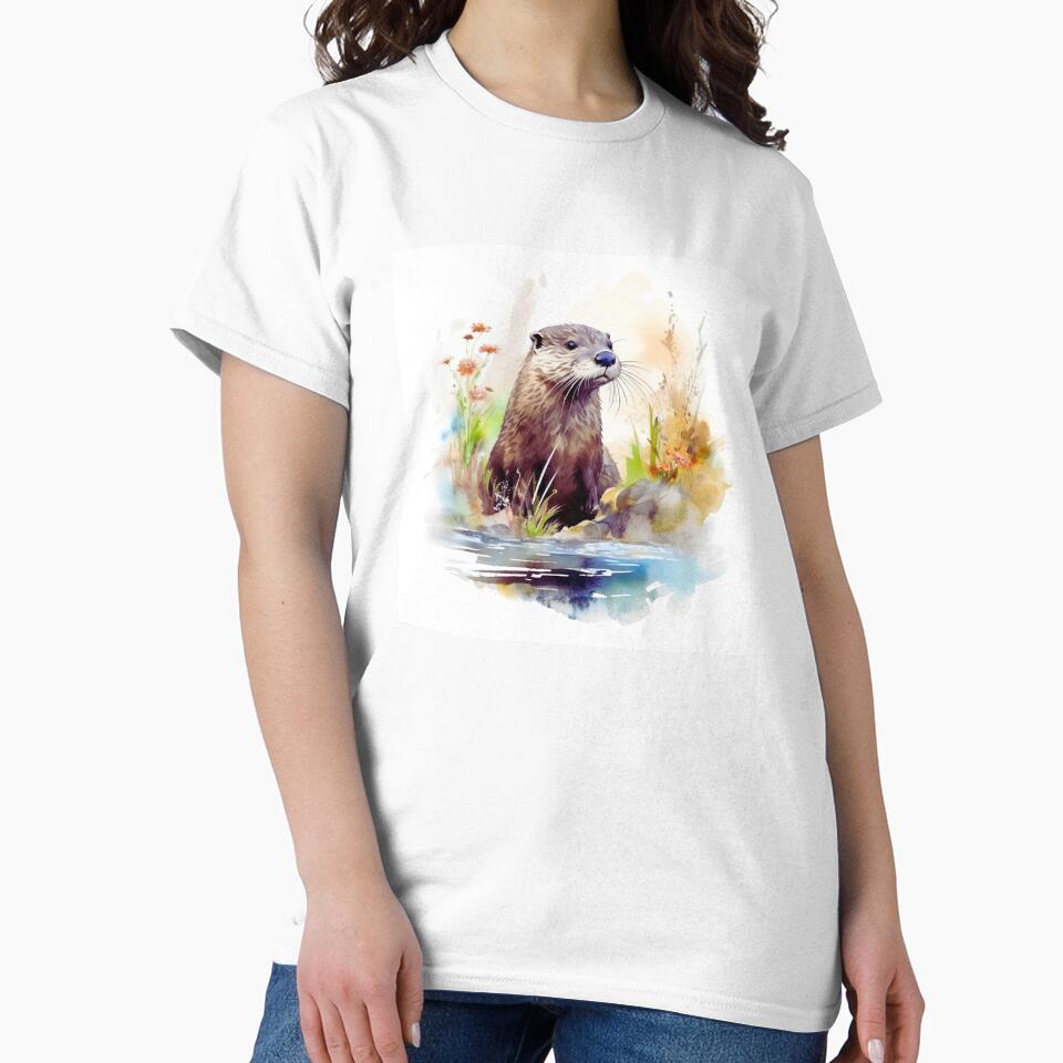 Watercolor River Otter by TheAnimalZ00