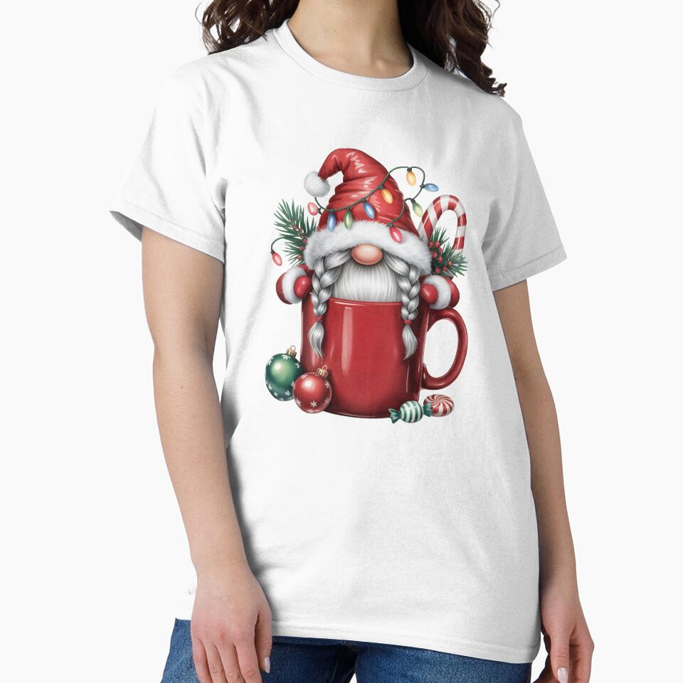 Christmas Gnome in mug by jkrphoto
