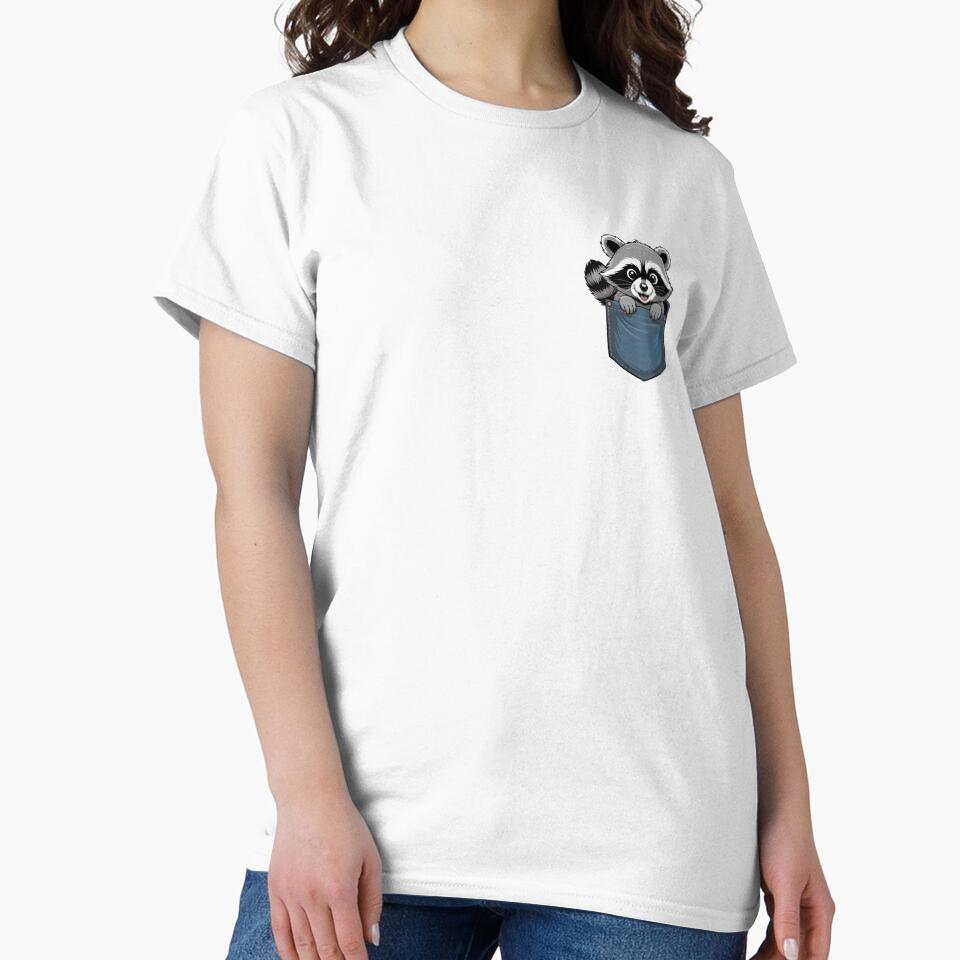 Cartoon Raccoon in Pocket by NicolasGlowArt