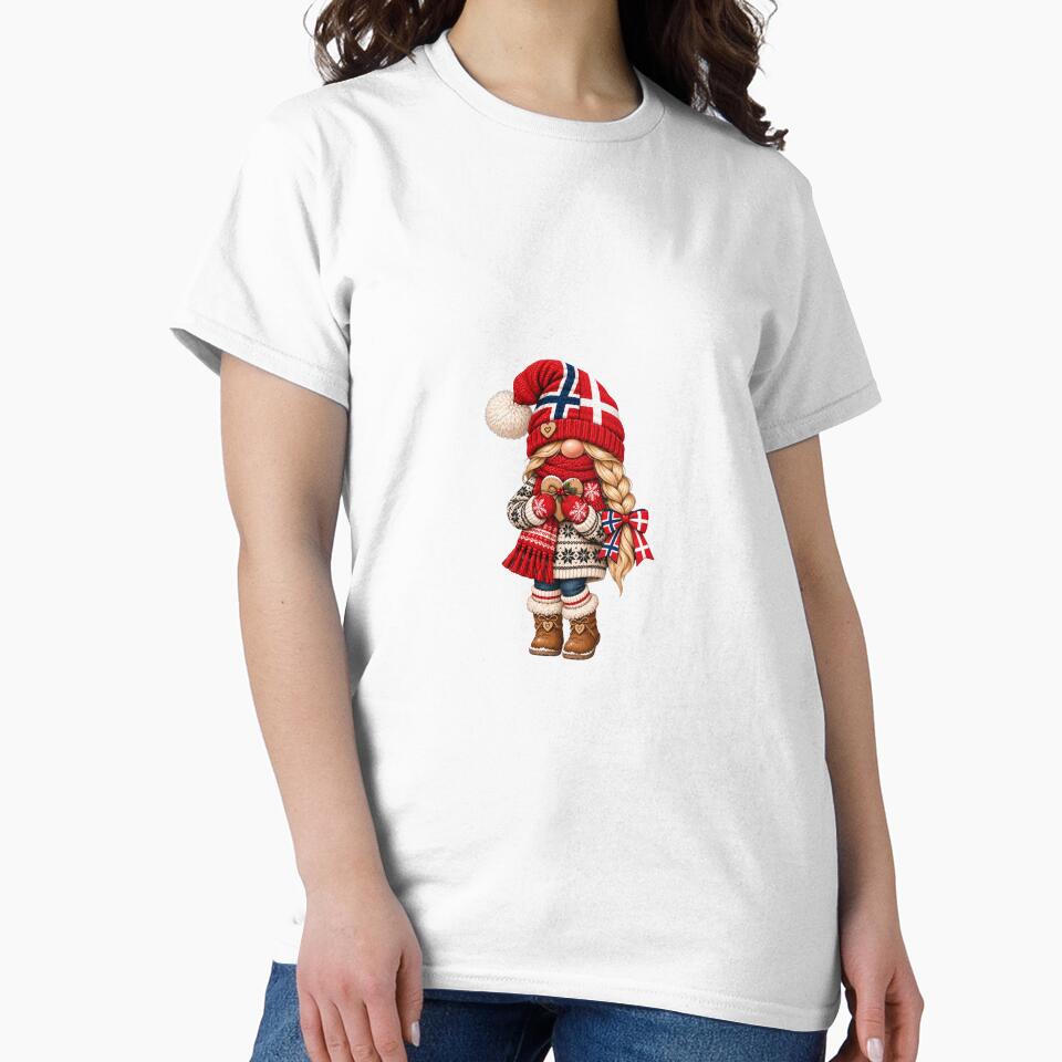 Norweigian / Danish Gnome Girl with mittens and heart by hjepsen