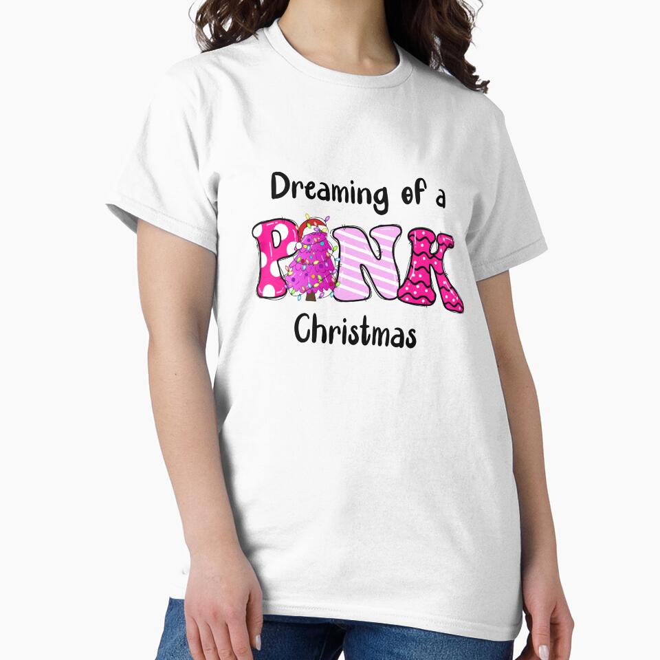 Dreaming of a Pink Christmas - Cute Holiday Gifts and Apparel in Pink by InfiniteDemand