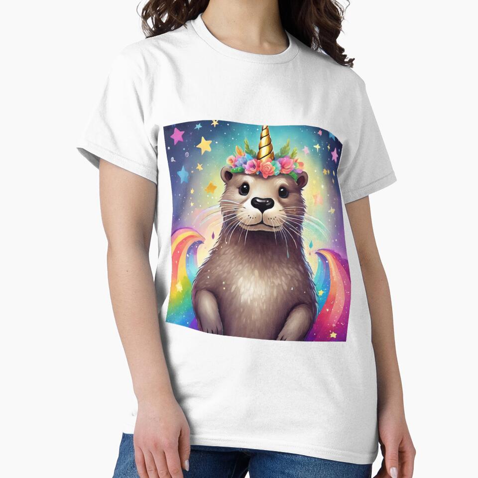 Otter Unicorn Artwork Gift Ideas by andrew758