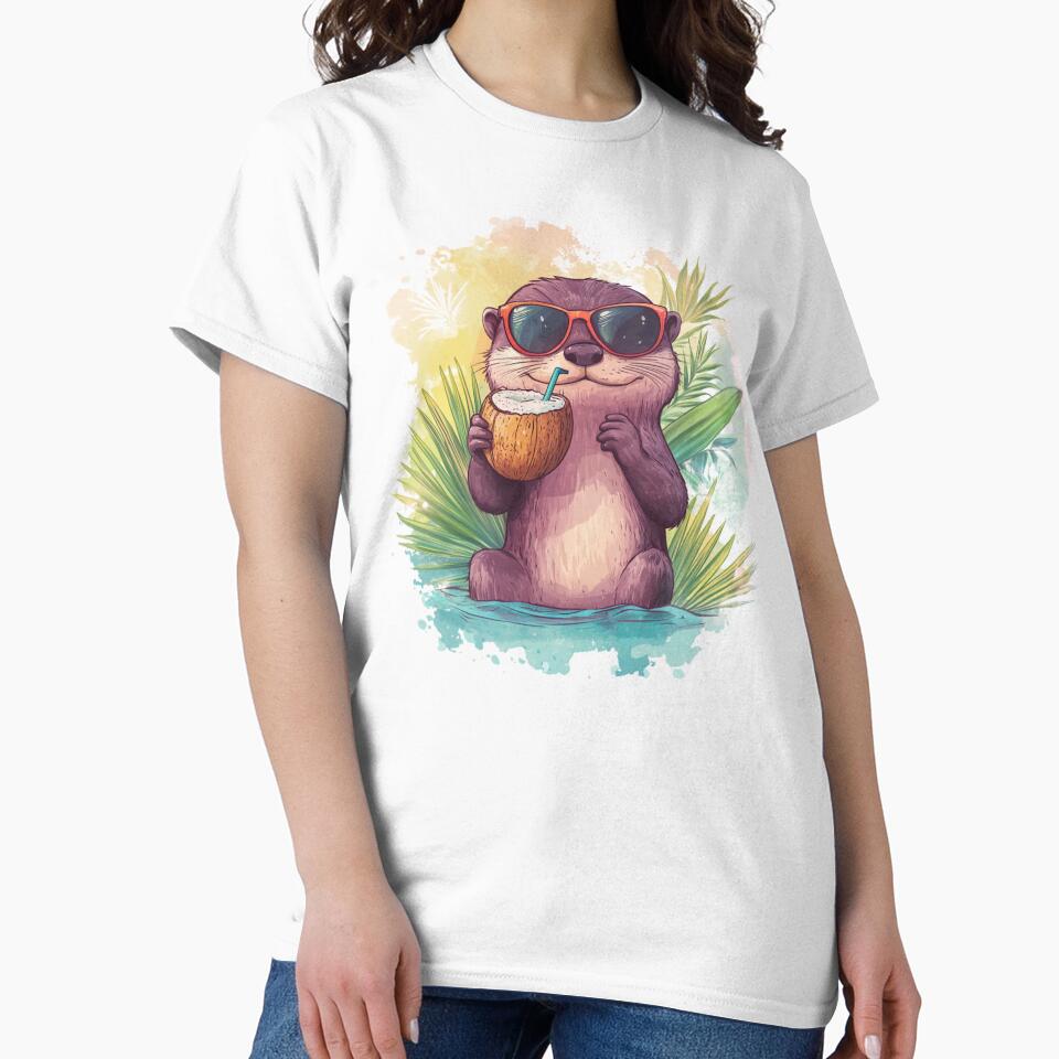Summer Otter Vibe by NicolasGlowArt