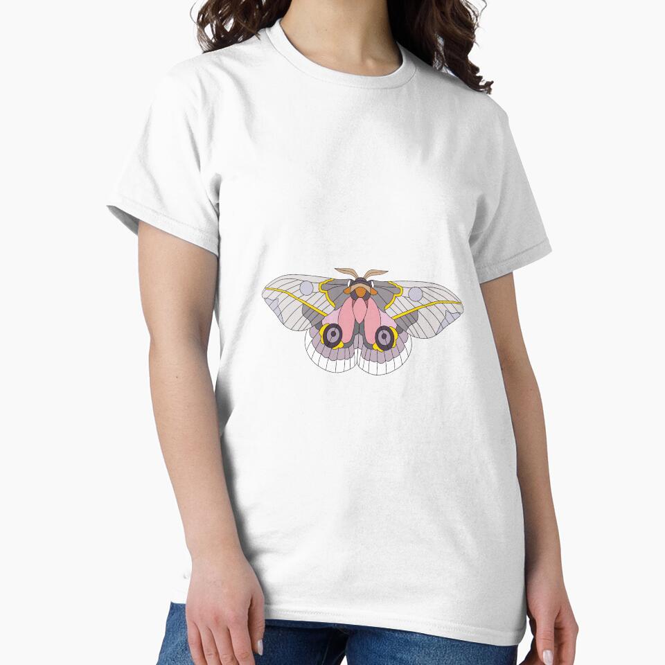 Simple style pink fairy moth by megami-dreams
