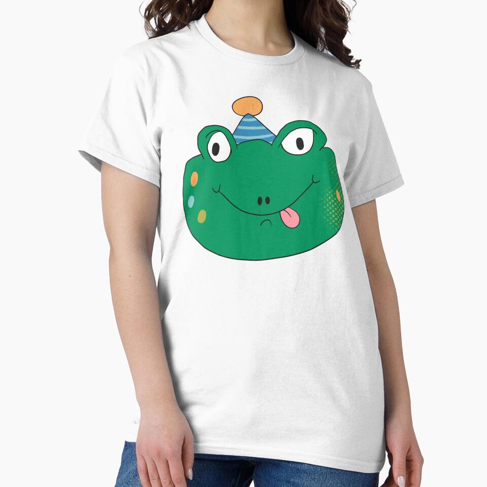 Birthday Party Freddy Frog Head (Blue) by yellowflowerhut