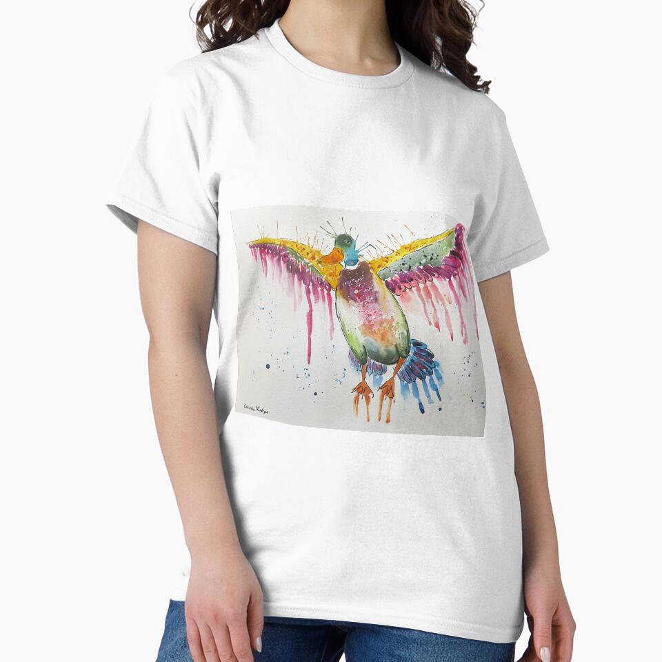 Colourful Flying Duck by Casimirasart