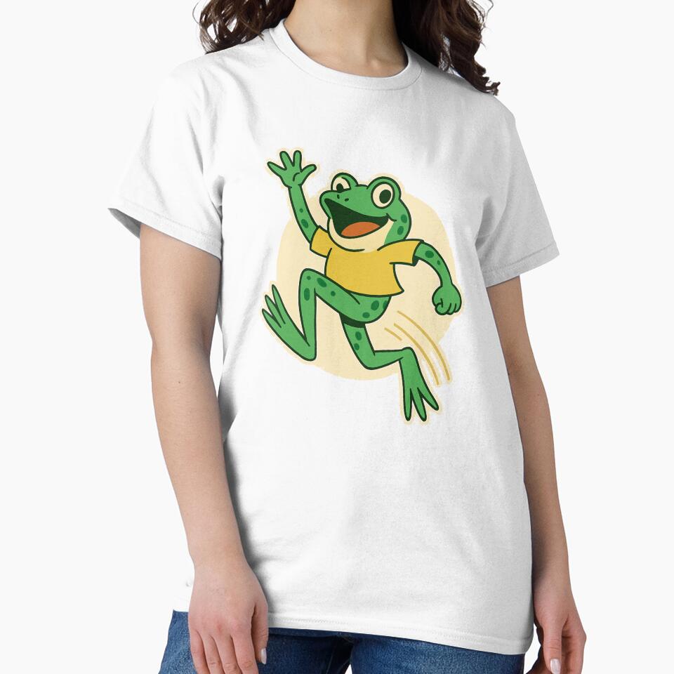 Portland Frog Hop Squad – Retro Cartoon Design by LunarBones