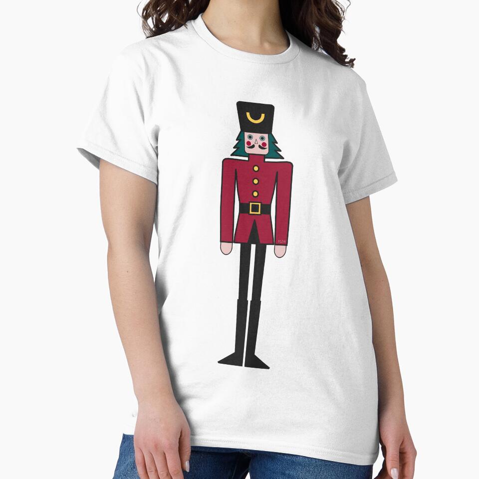 Modern Minimalist Nutcracker Soldier Illustration | Christmas Decor Art | YLDS Holiday Collection by YLDSPARK