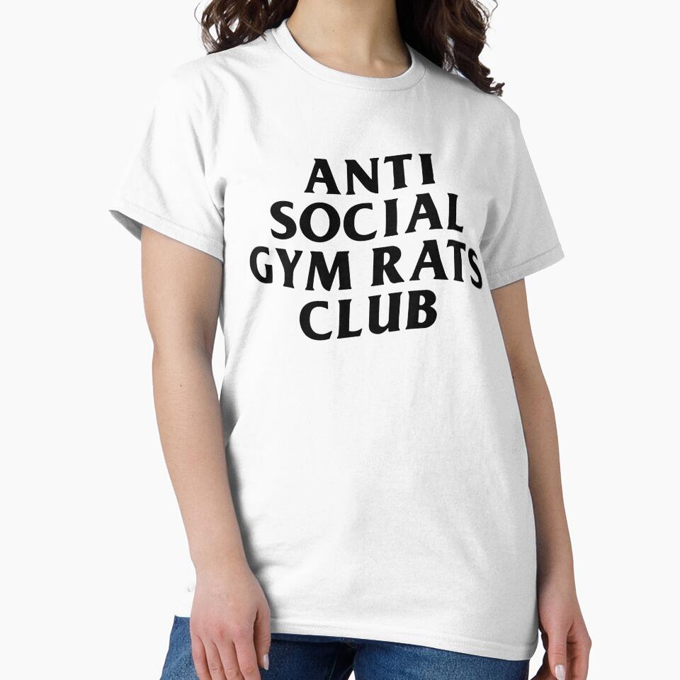 Anti Social Gym Rats Club Tee by DarylWelsh2024