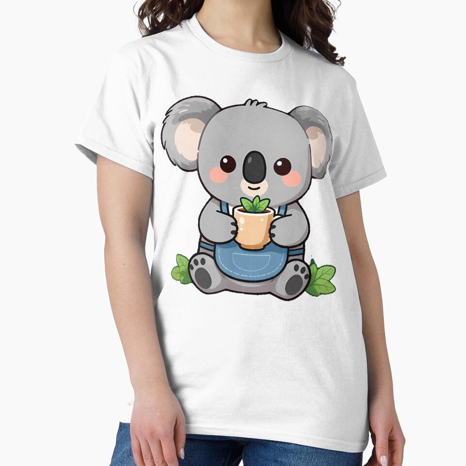 Cute Koala Barista with Eucalyptus Herbal Tea Icon by pumsquare