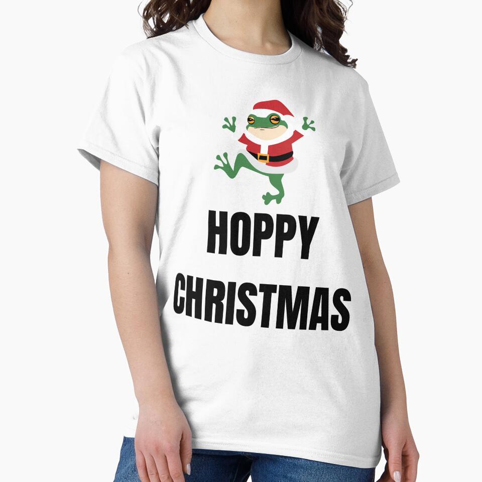 Hoppy Christmas Cute Frog Santa Design by Mother1Joseph