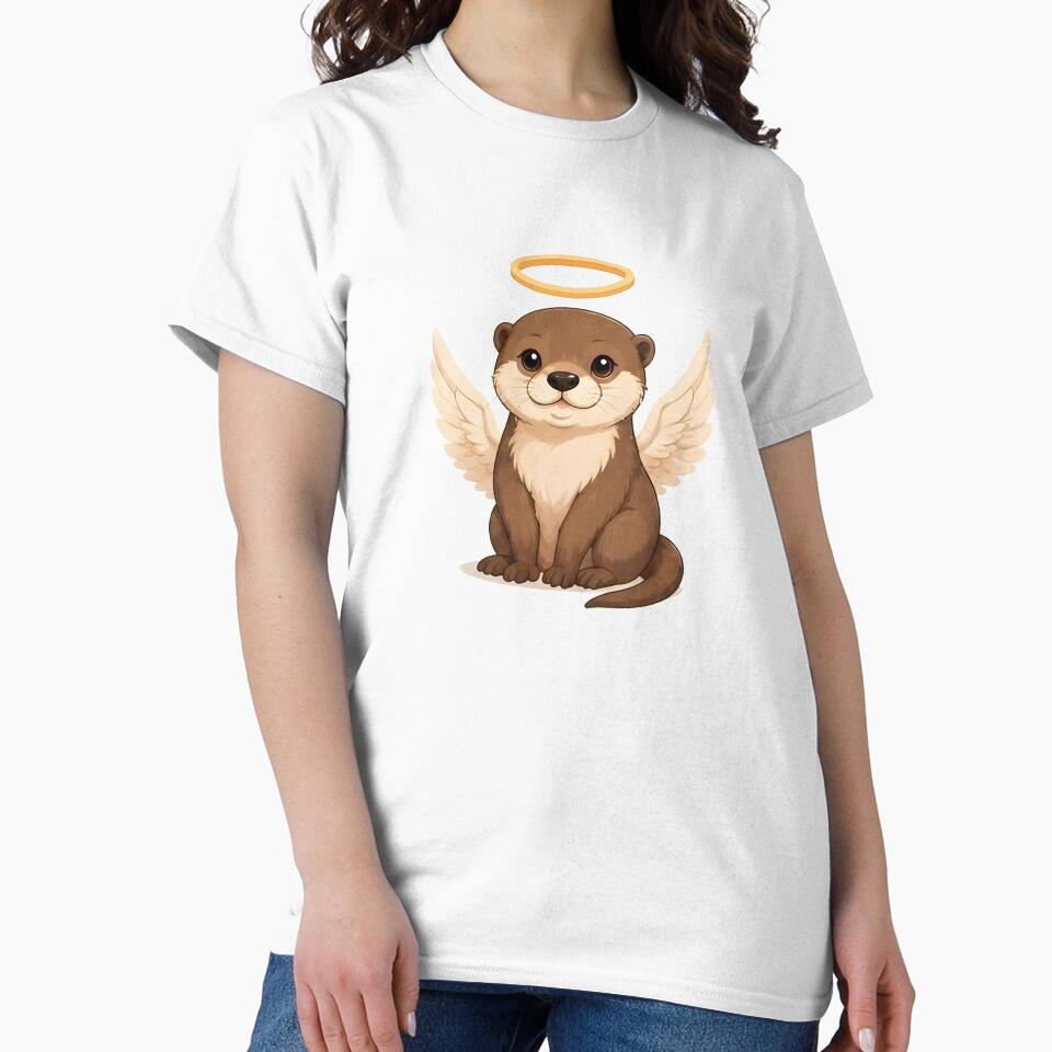 Angelic Guardian Otter – Playful Winged Spirit by Icareis-Studios