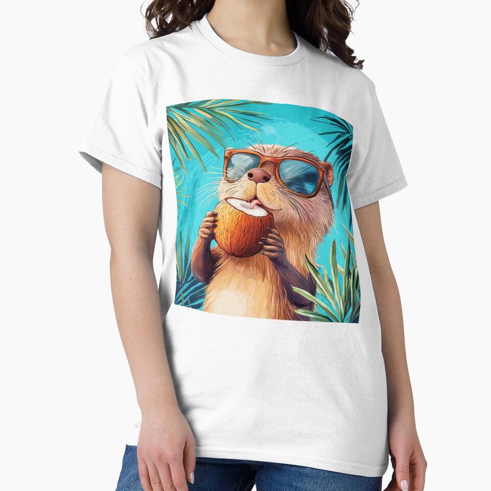 Summer Otter Portrait by NicolasGlowArt