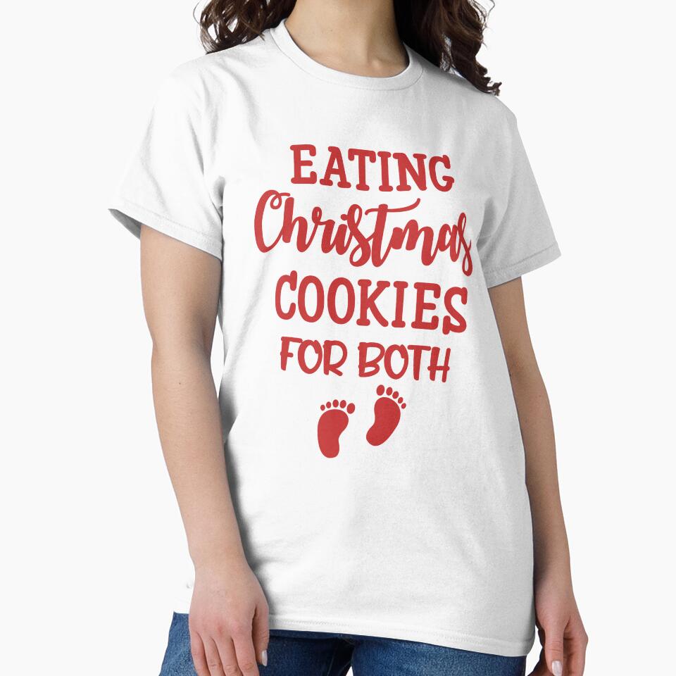 Christmas Cookies Red Text With Children Footprint Premium by Design-Maniya