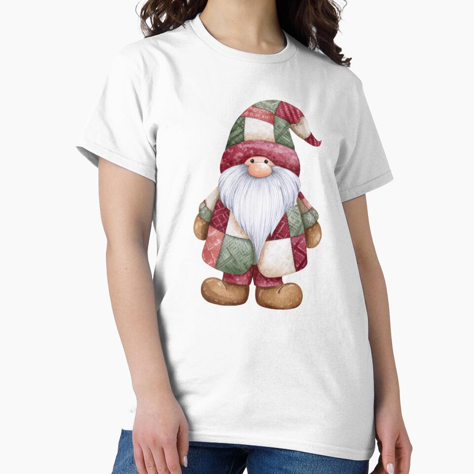 Adorable Christmas gnome characters in festive outfits, perfect for winter decor and holiday gifts by olenapetol