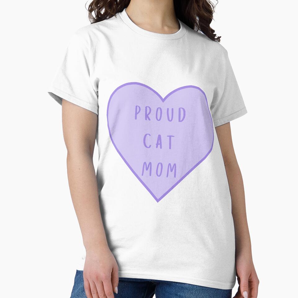 Proud Cat Mom Purple by helenmaria-
