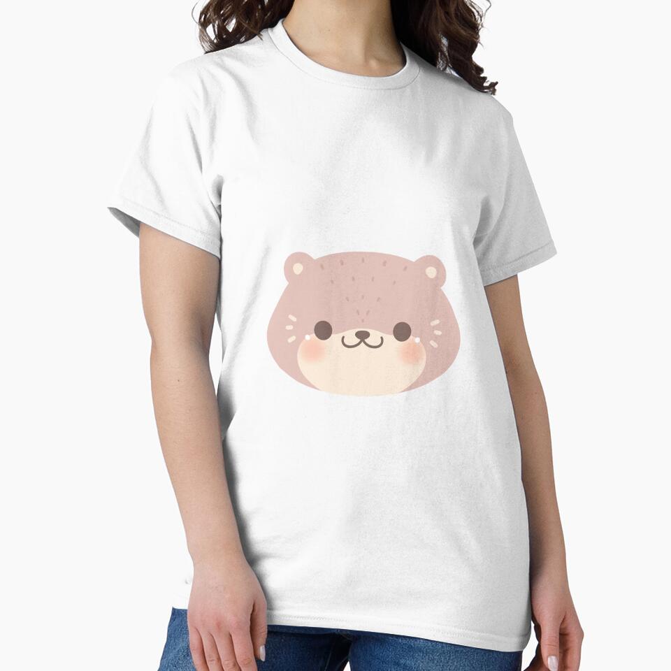 Smiling cute kawaii otter face by Kawaiinessy