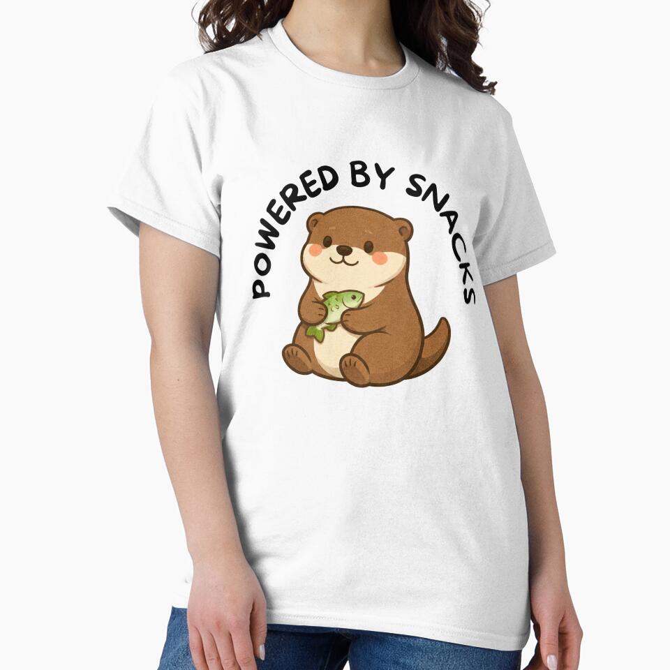 Powered by Snacks (Otter) by BeagleDesigns