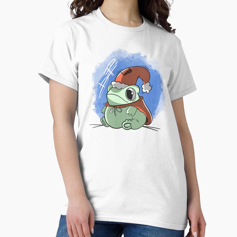 Cartoon Christmas frog by DimsArtShop