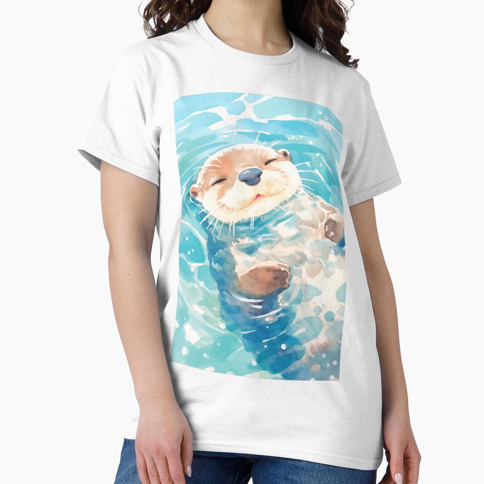 A Cute Otter Watery World by AshiraCreations