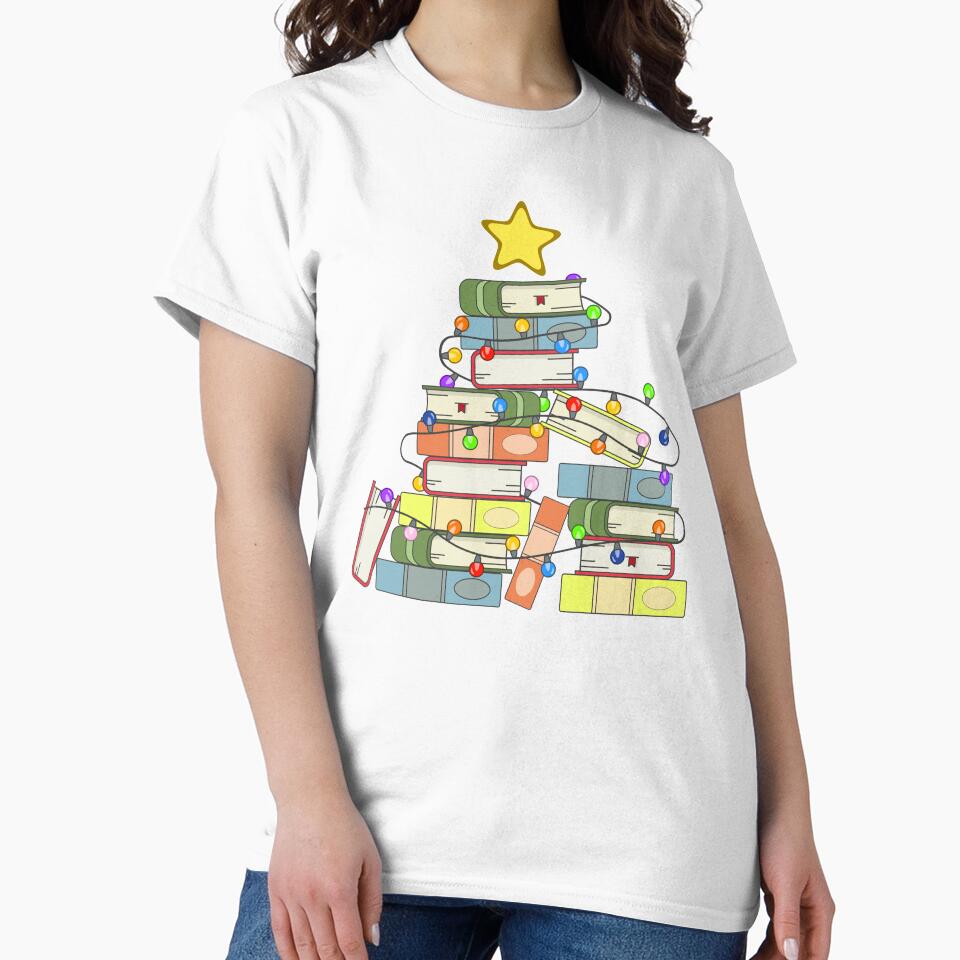 Bookish Christmas Tree I by Lemon Pepper
